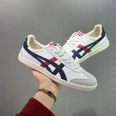 Onitsuka Tiger Classic Sneaker White, Navy, Red Shoes