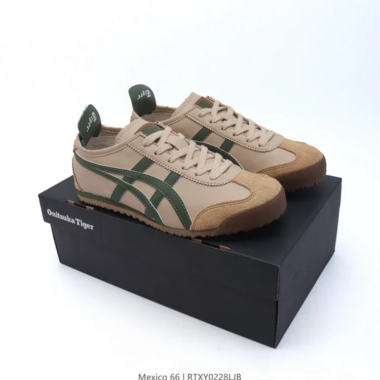 Onitsuka Tiger Mexico 66 Beige Green Shoes