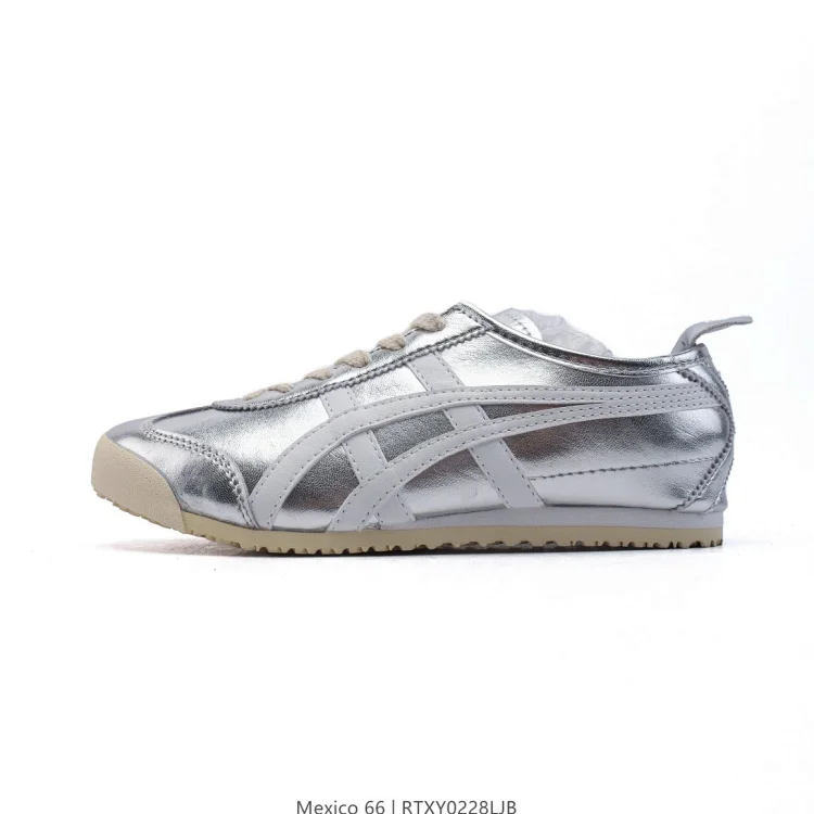 Onitsuka Tiger Mexico 66 Silver Shoes