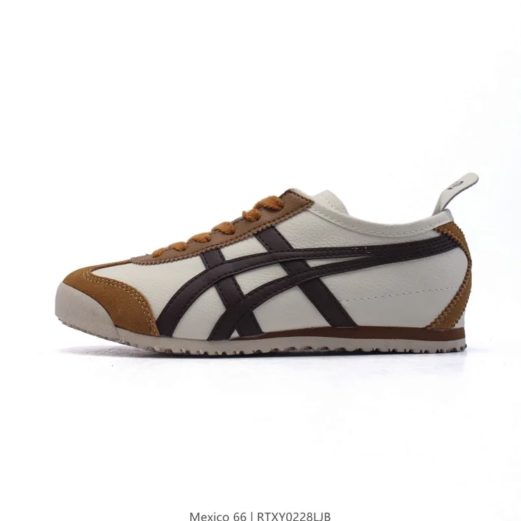 Onitsuka Tiger Mexico 66 White Brown Shoes