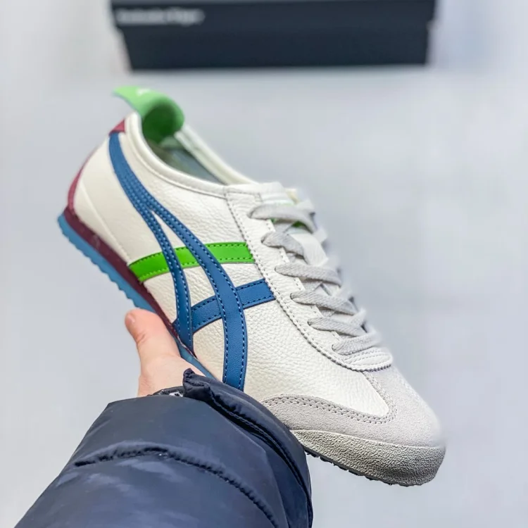 Onitsuka Tiger Mexico 66 White Green Blue Shoes