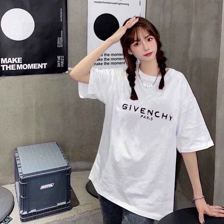 Givenchy Archetype drop-shoulder white men's T-shirt