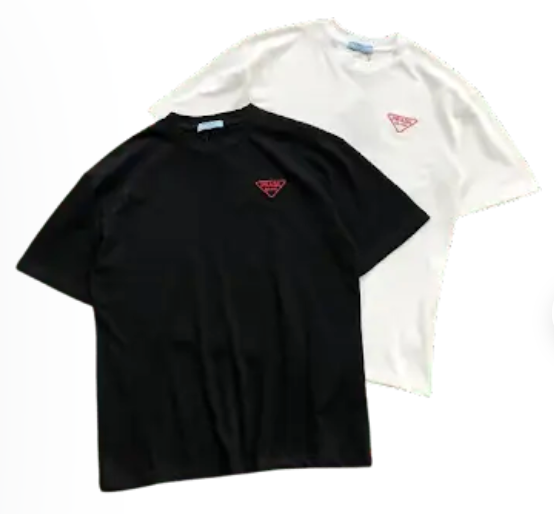 Prada Logo T-Shirt Black/White T-Shirts