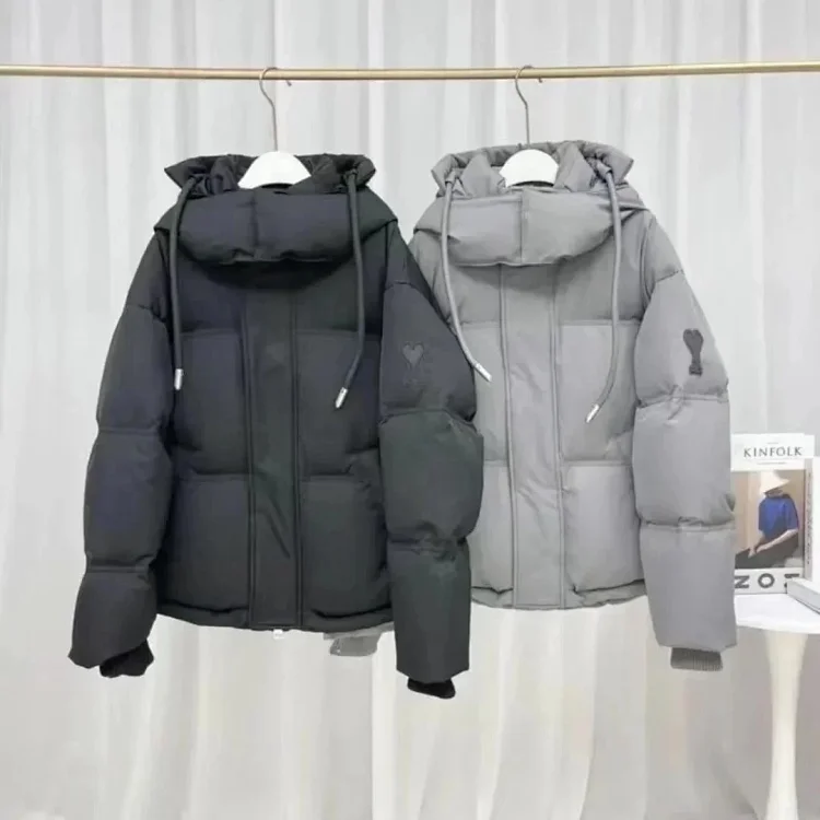 Puffer Jacket Black Grey Jackets