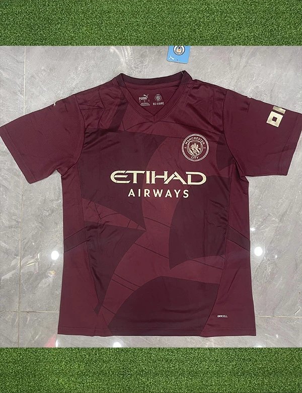 Puma Manchester City 2023/2024 Away Jersey Maroon