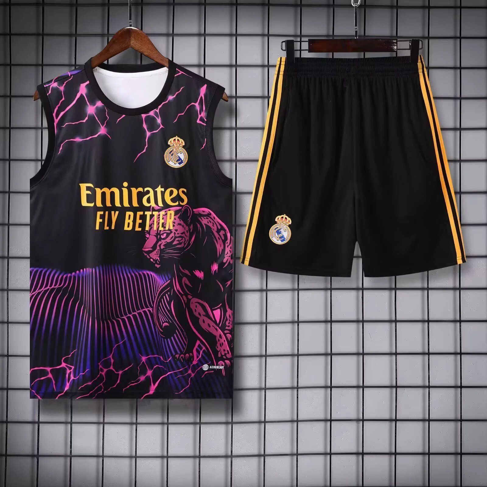 Real Madrid Basketball Training Set Black-Purple