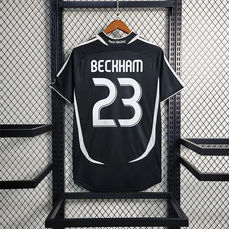 Real Madrid Beckham Jersey Black