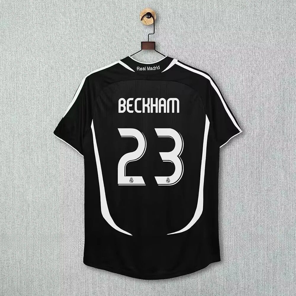 Real Madrid David Beckham #23 Jersey Black