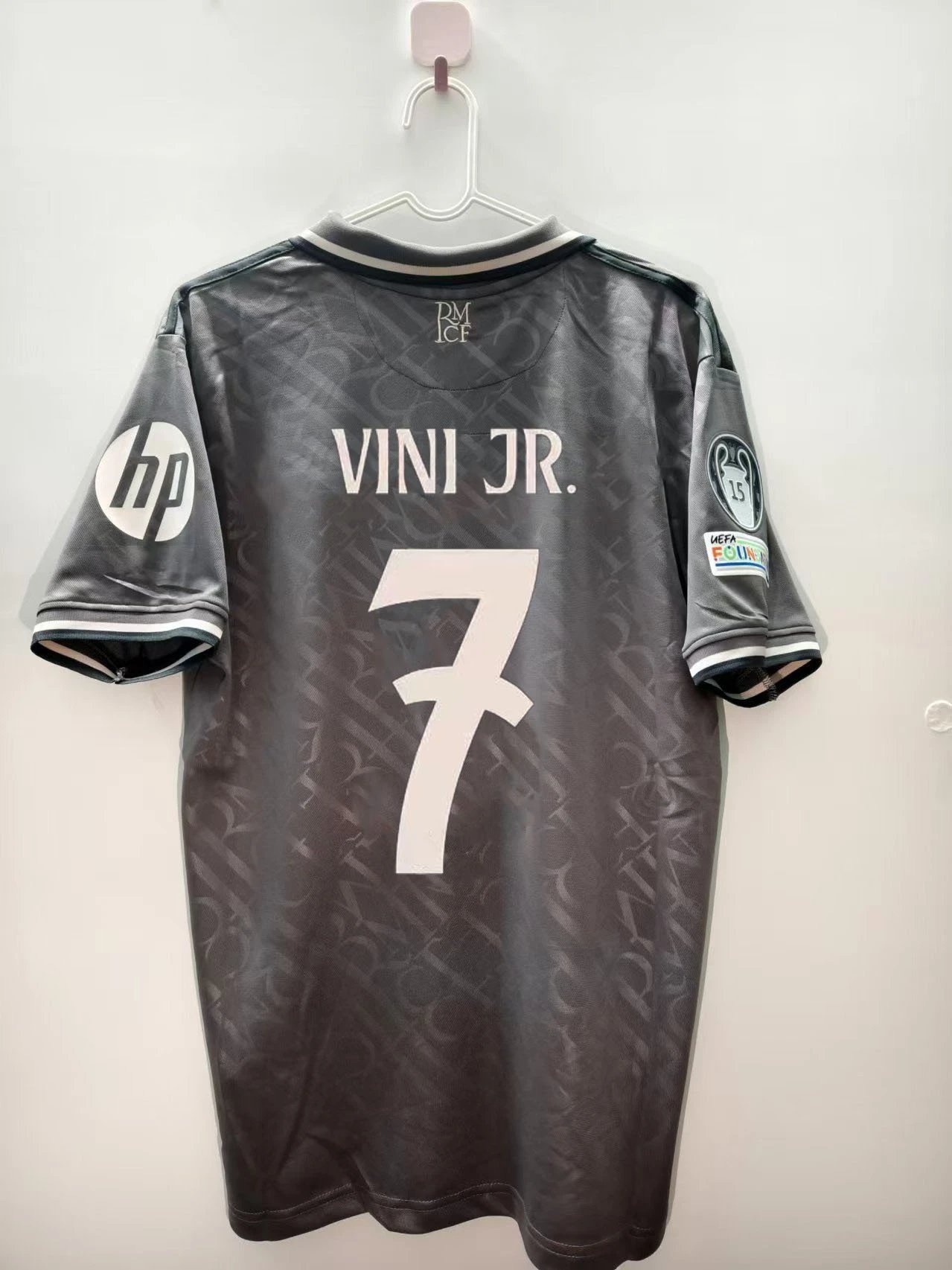Real Madrid Vinícius Jr. Jersey Gray