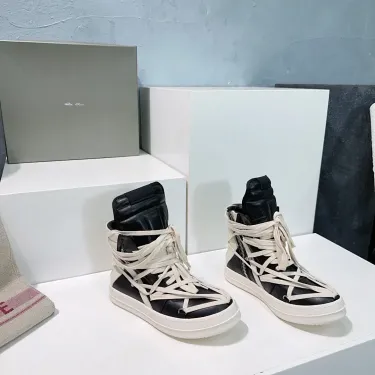 Rick Owens Geobasket Sneakers Black Shoes