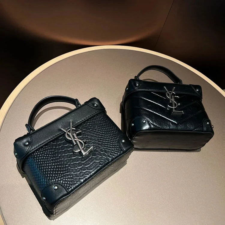 Saint Laurent Black Handbags Leather Mise