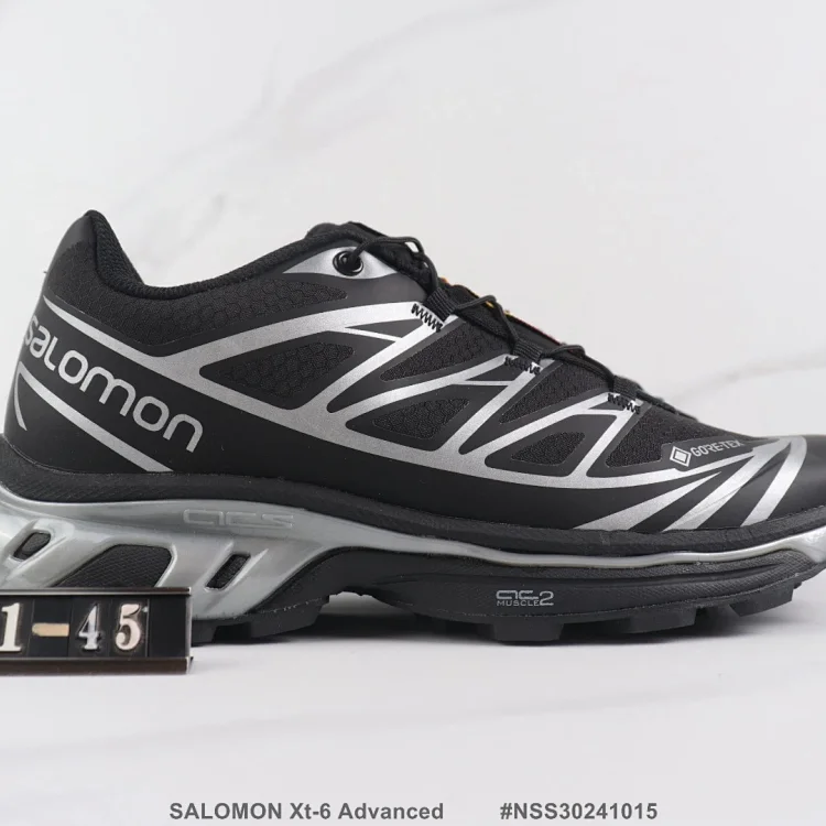Salomon X-T6 Advanced Black and Silver Shoes