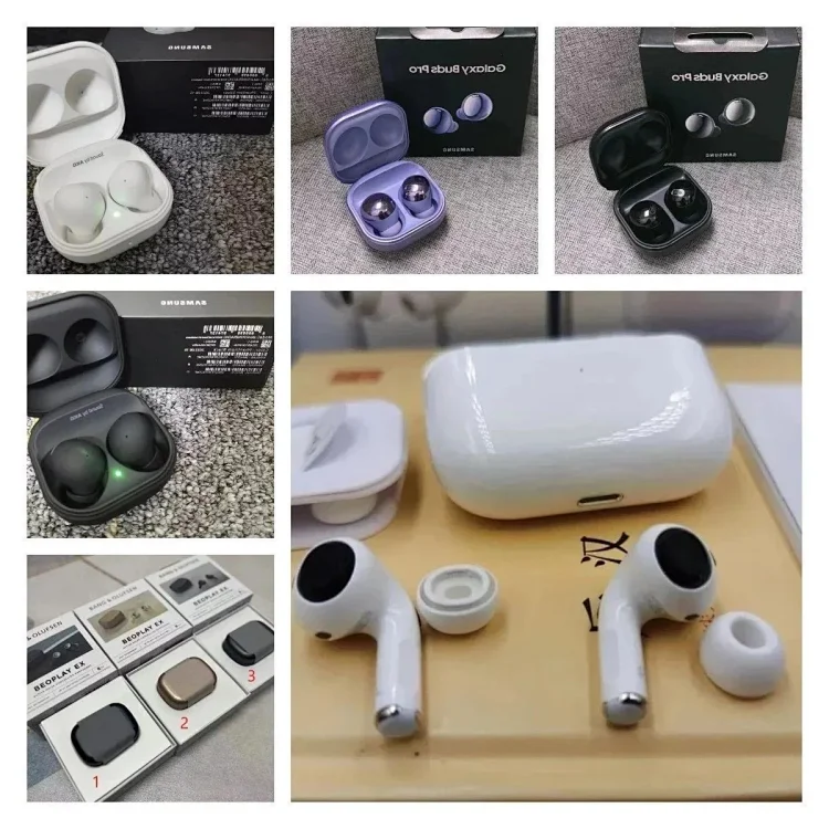 Samsung Galaxy Buds Pro, Beoplay EX, white, black, purple, Mise