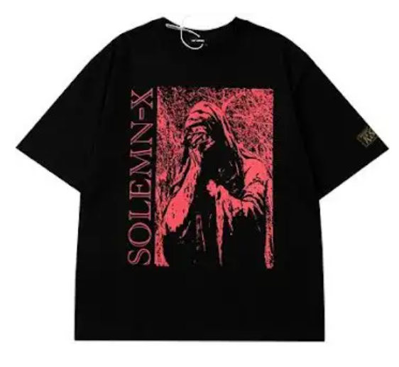 SOLEMN-X Graphic T-Shirt Black T-Shirts