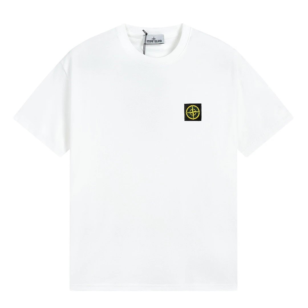 Stone Island Logo Patch T-Shirt White