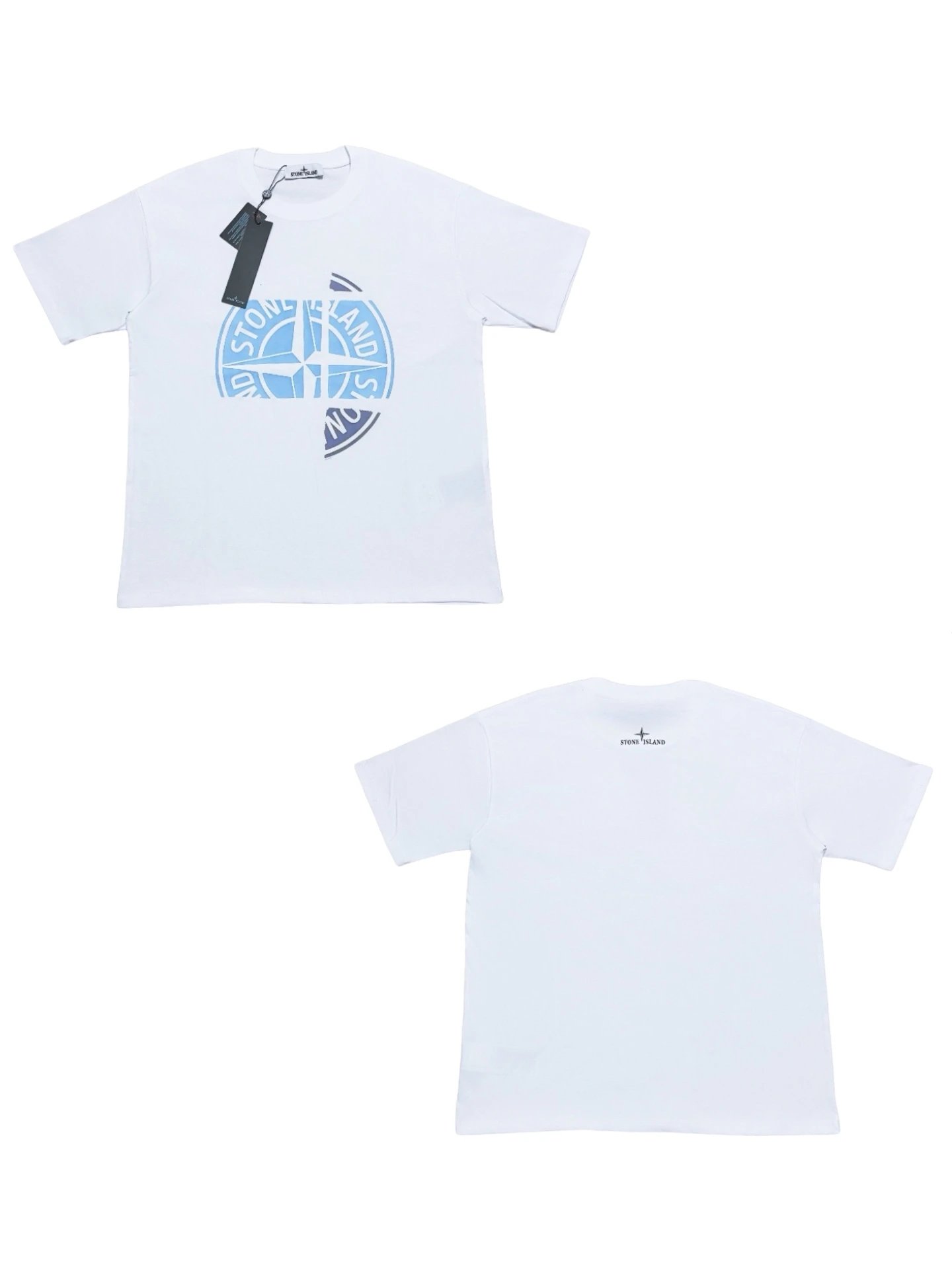 Stone Island Logo Print T-Shirt White