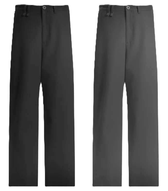 Straight-Leg Work Pants Black Pants