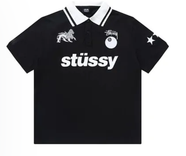 Stüssy Polo Shirt Black T-Shirts
