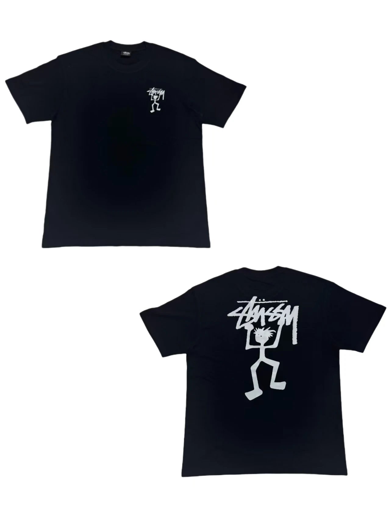 Stüssy Stickman Graphic Tee Black