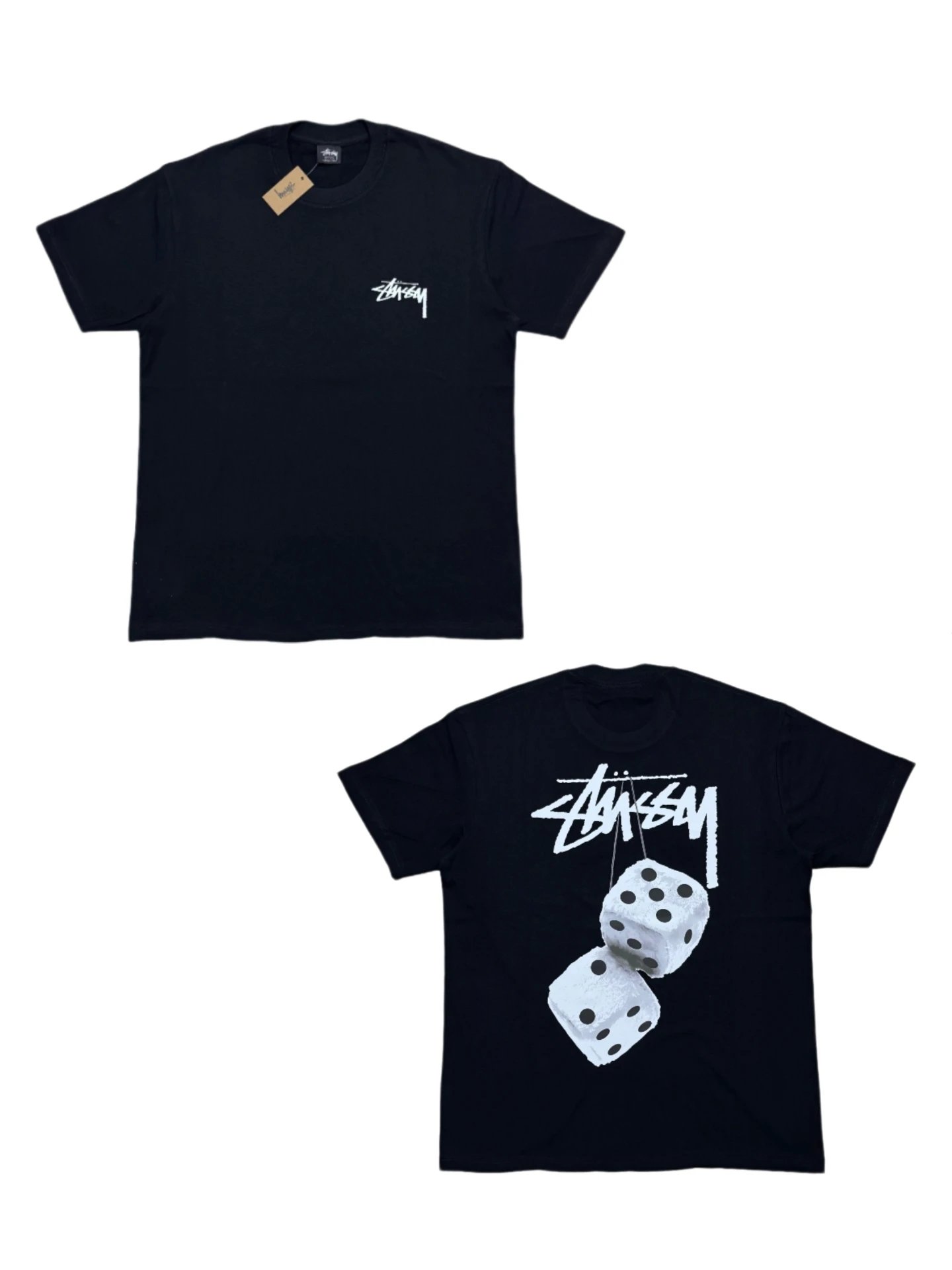 Stussy Dice Graphic T-Shirt Black