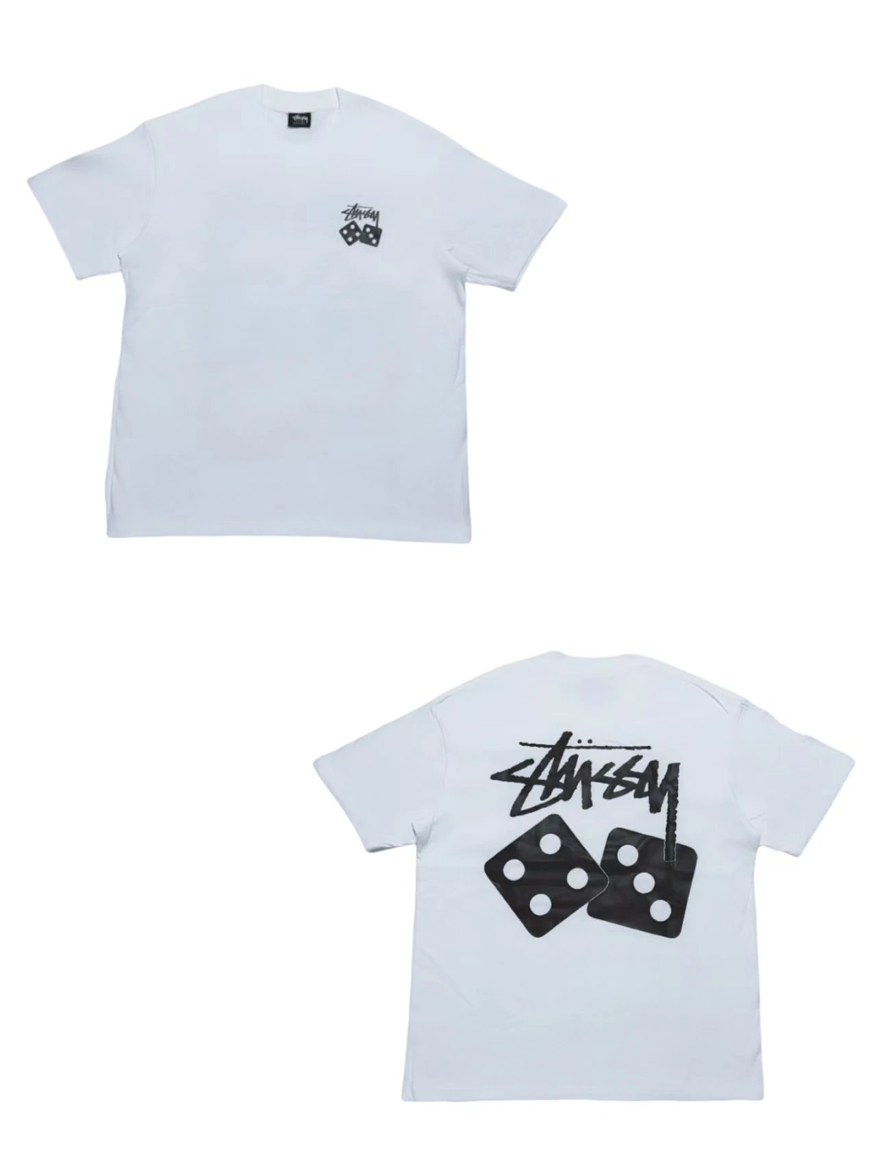 Stussy Dice Logo T-Shirt White