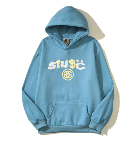 Stussy Hoodie Light Blue Hoodies
