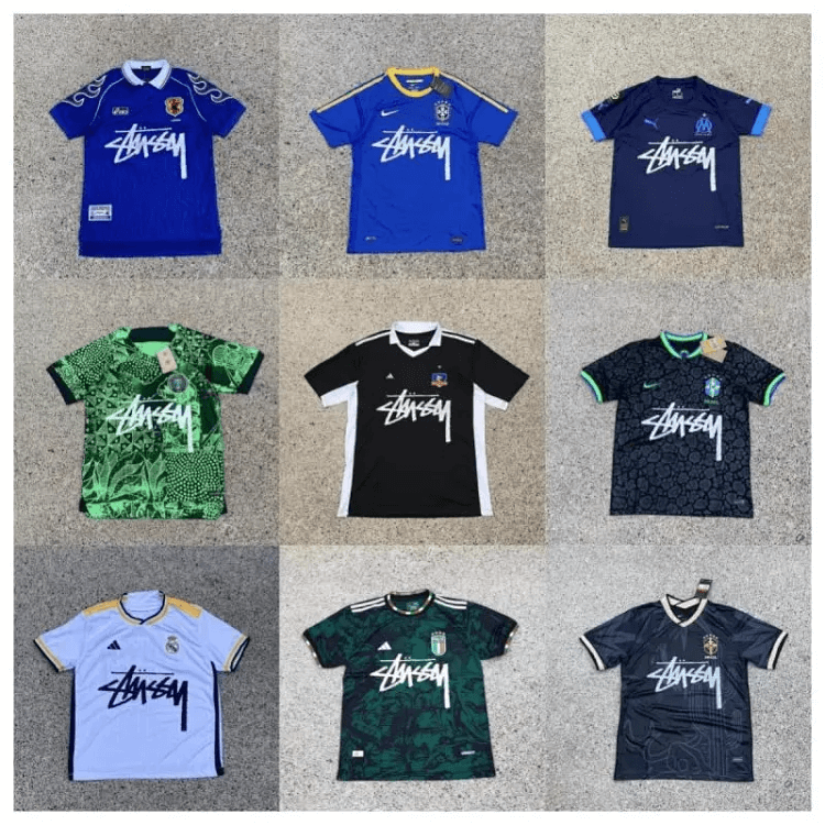 Stussy Orlando soccer jersey, with Stussy logo