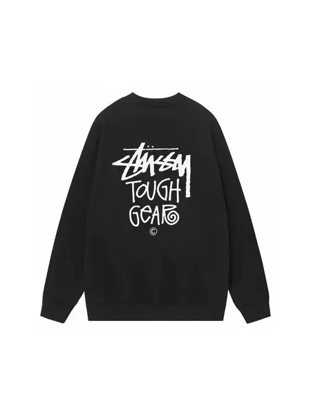 Stussy Tough Gear Sweatshirt Black Hoodies
