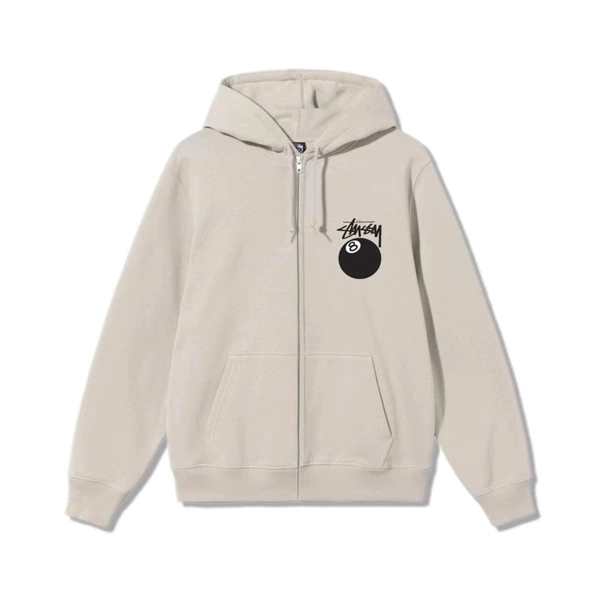 Stussy Zip Hoodie Black Hoodies