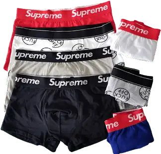 Supreme Boxer Shorts Red, White, Black, Blue Mise