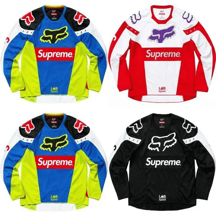 Supreme Fox Racing Jersey Blue Red Black