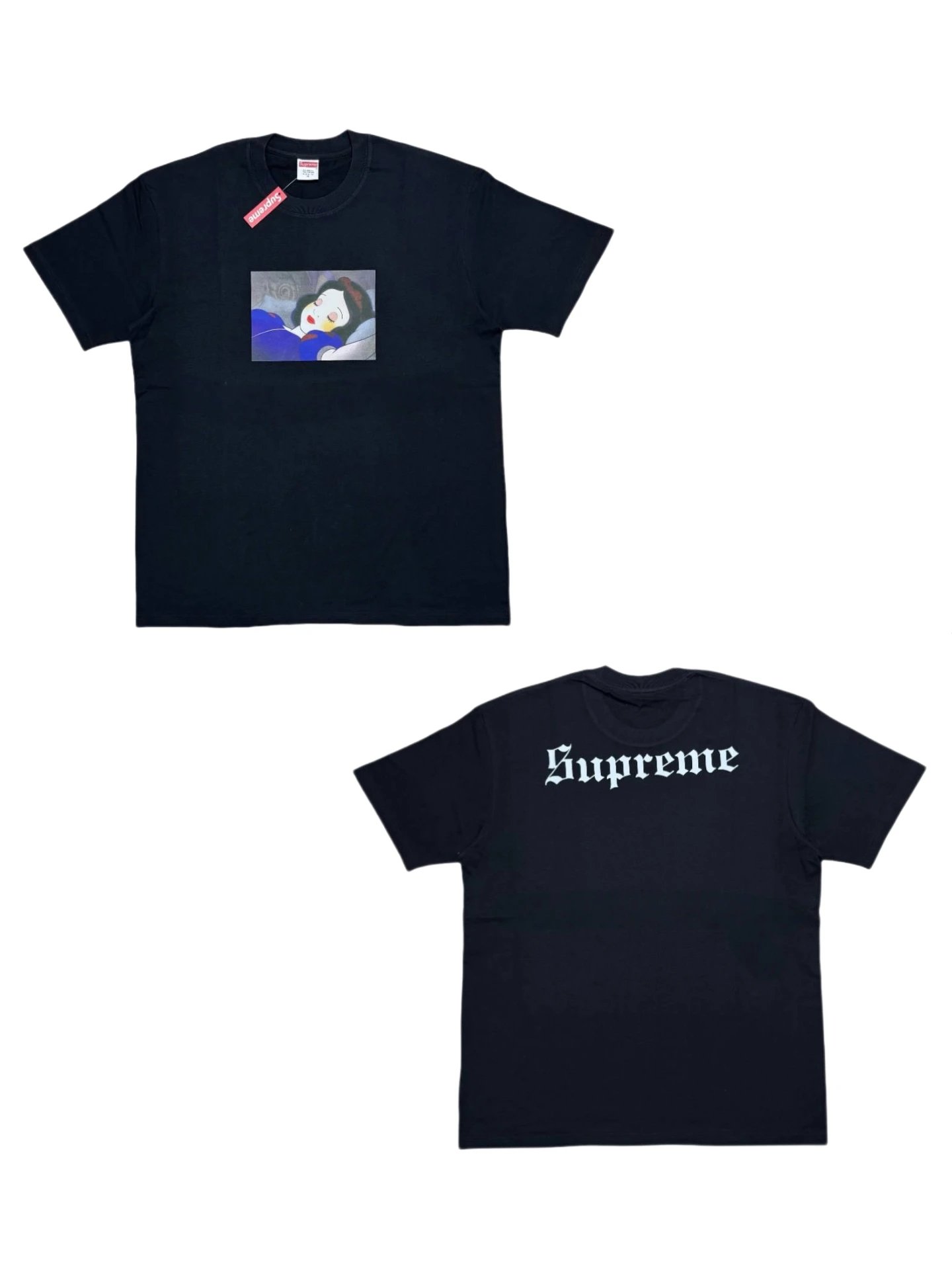 Supreme Sleeping Snow White Tee Black