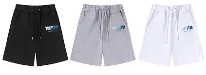 TAPOUT Men's Drawstring Shorts - Black, Gray, White - Pants