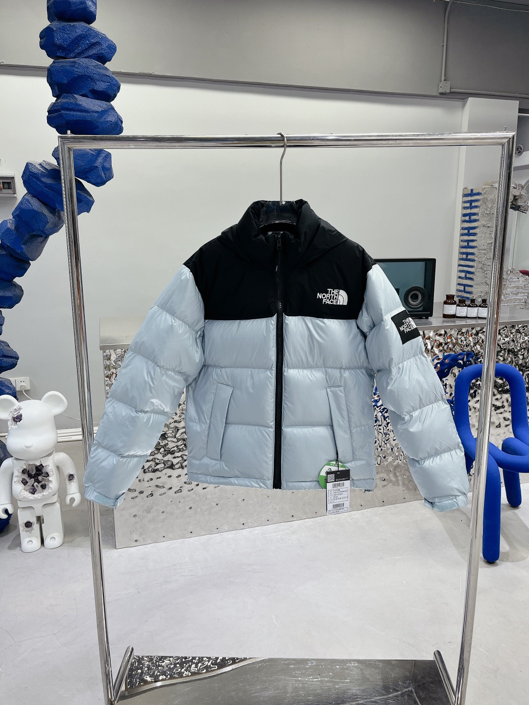 The North Face Puffer Jacket Light Blue Jackets