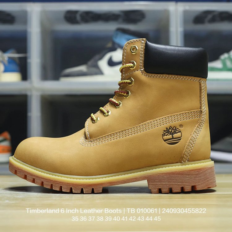 Timberland 6 Inch Leather Boots Tan Shoes