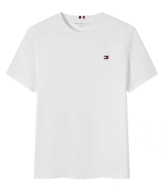 Tommy Hilfiger Essential Flag T-Shirt White T-Shirts