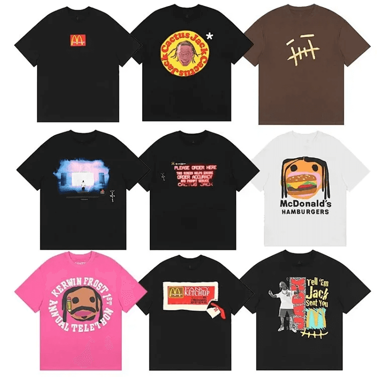 Travis Scott x McDonald's black "Order Here" T-shirt