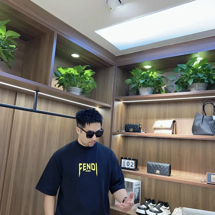 Louis Vuitton print cotton T-shirt white