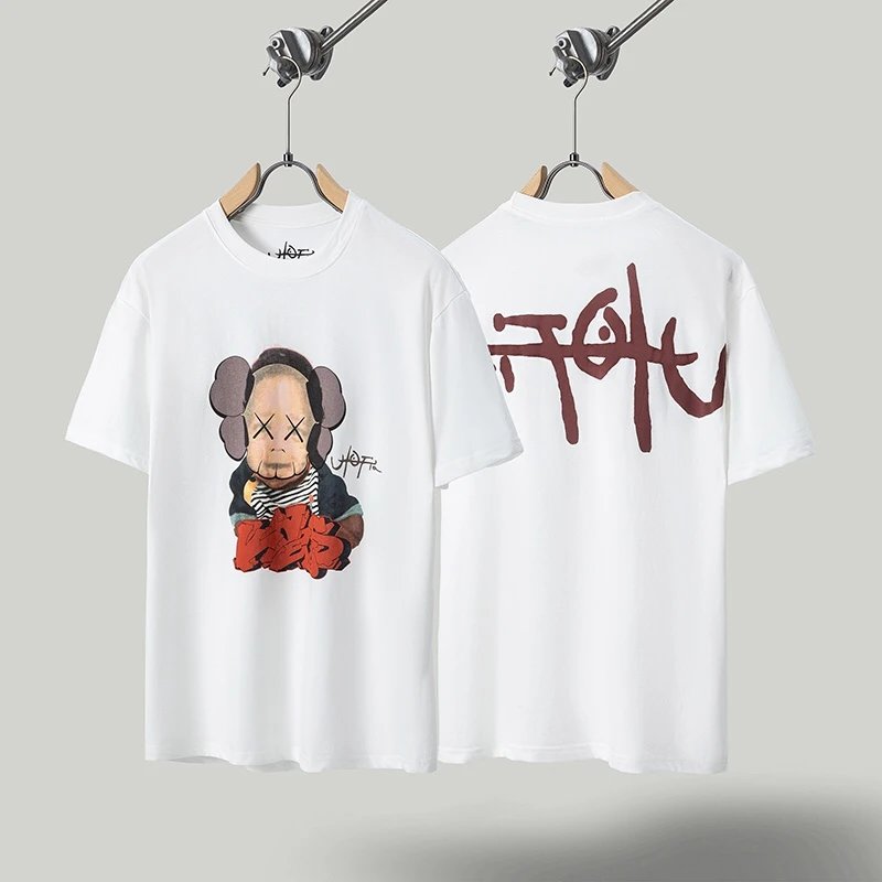 lv t-shirt in black and white, round neck, graffiti style with monogram for spring/summer, unisex