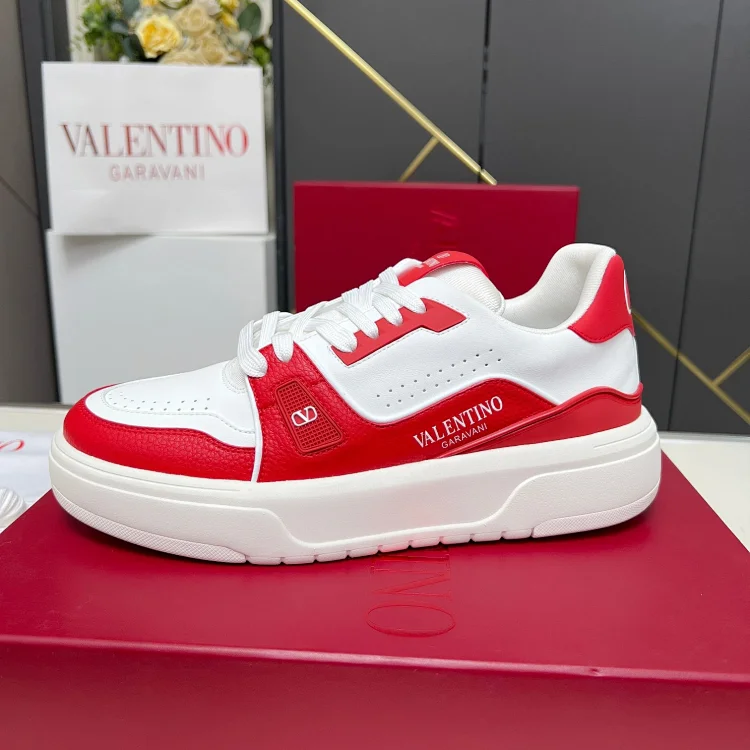 VALENTINO GARAVANI Sneakers Red and White Shoes
