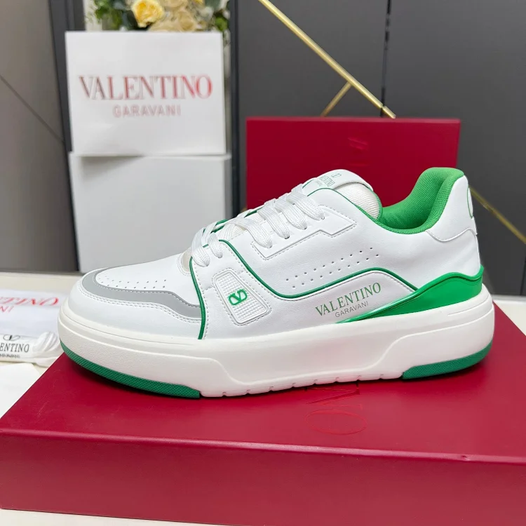 Valentino Garavani Sneakers White Green Shoes