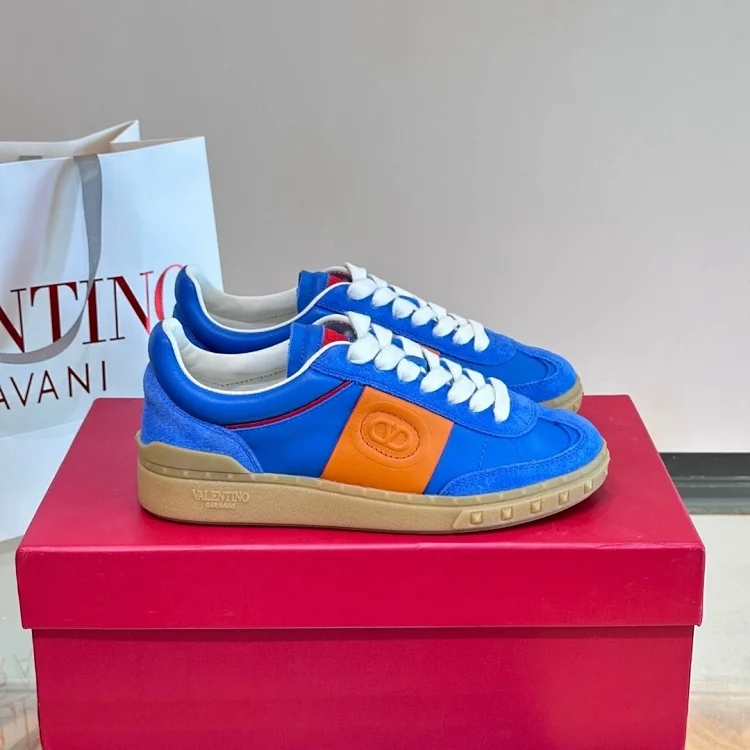 Valentino Sneakers Blue Orange Shoes