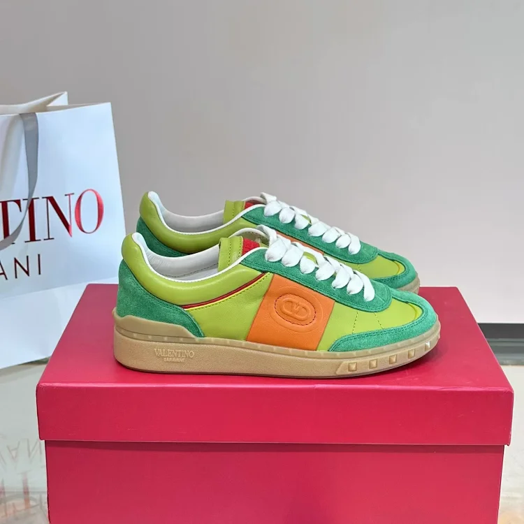 Valentino Sneakers Green, Orange, Yellow Shoes