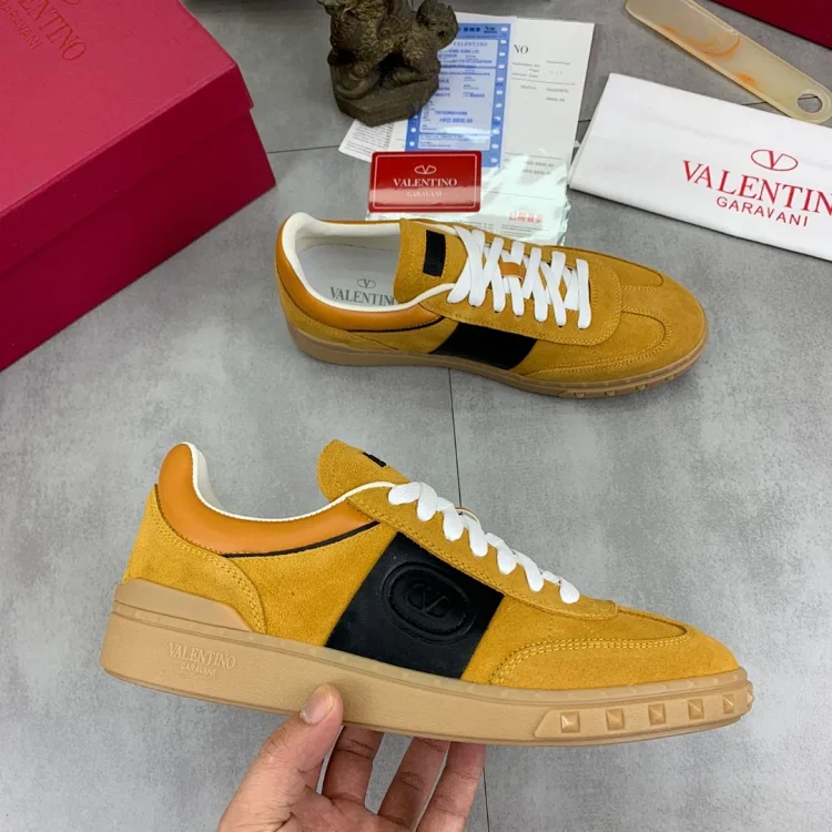 Valentino Sneakers Yellow Black Shoes