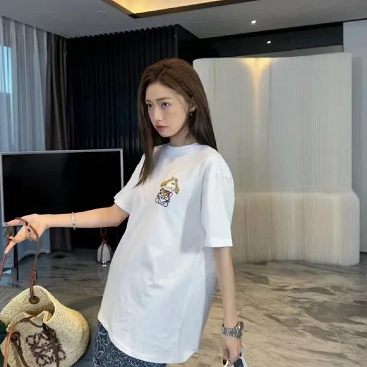 Loewe 24ss Hal Puppy Yin Yin Dog Short Sleeve