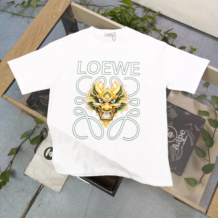 Loewe Blue Box Tee with Dragon Graphic