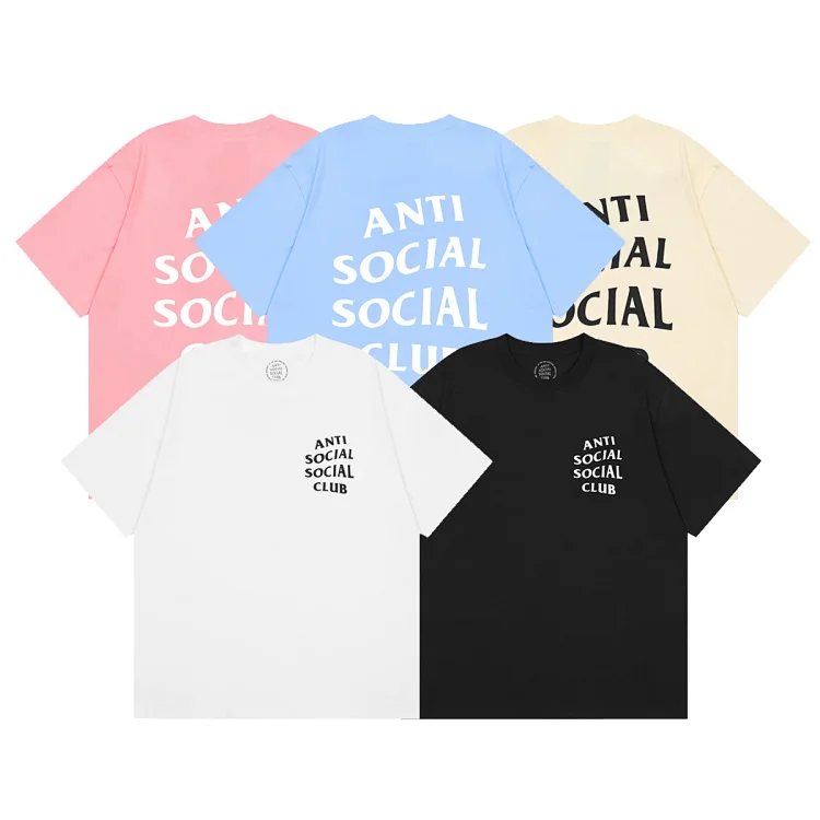Anti Social Social Club logo-print white T-shirt