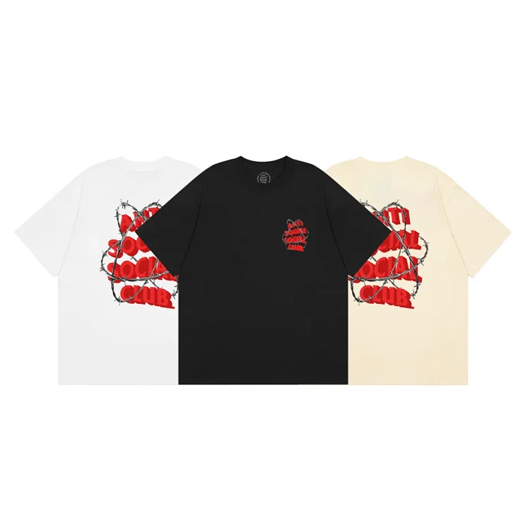Buy Anti Social Social Club New Black & Gone Burgundy Phaneritic Tee
