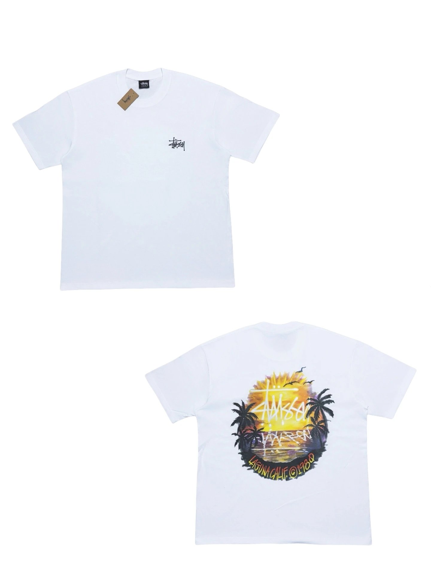 Supreme Black Short Sleeve T-Shirt with Swimmers Graphic Print