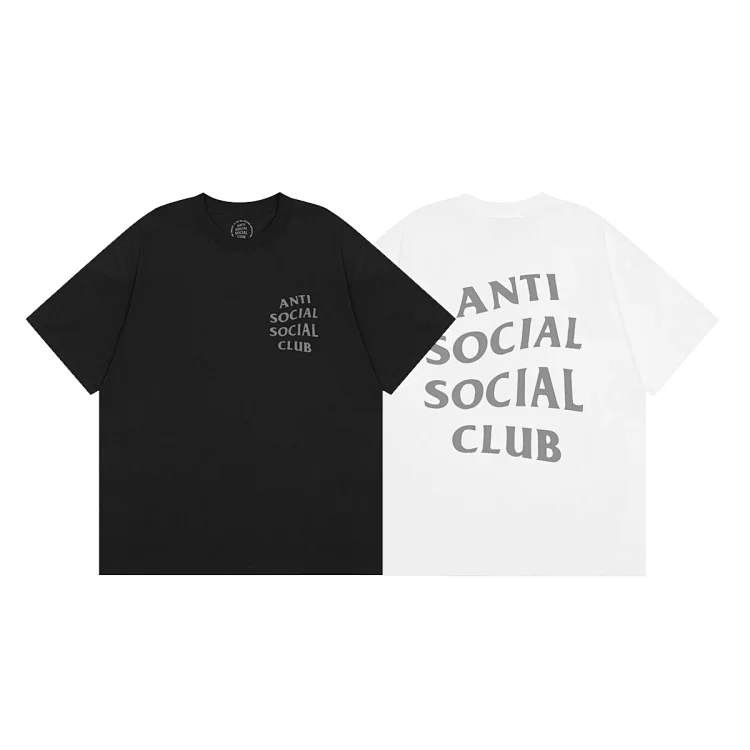 Anti Social Social Club Men's Black Riceroni & Mind Games T-shirts with Logo